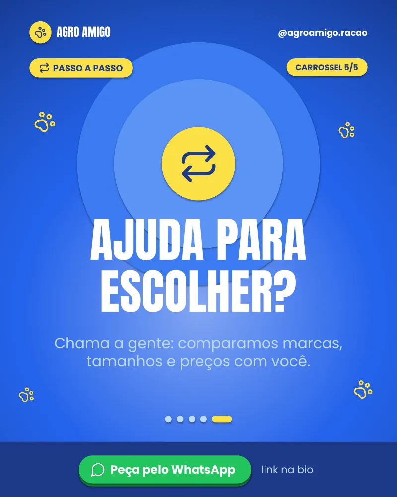 Carrossel “Como trocar a ração sem susto.”, página 5 de 5