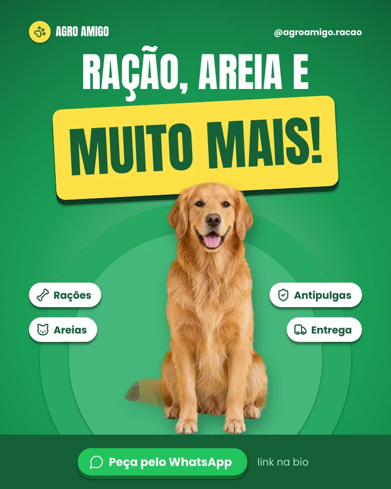 Post “Ração, areia e muito mais.”, edição verde