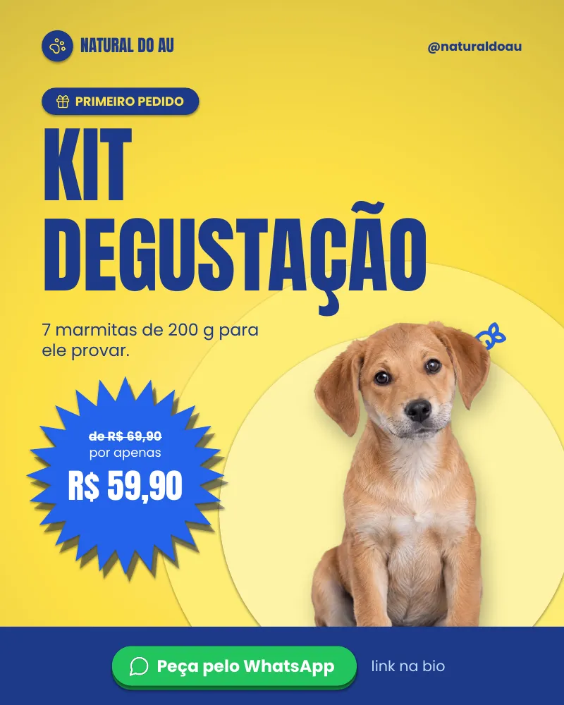 Post “Primeiro pedido? Comece pelo kit degustação.” do Feed Pronto Comida Natural