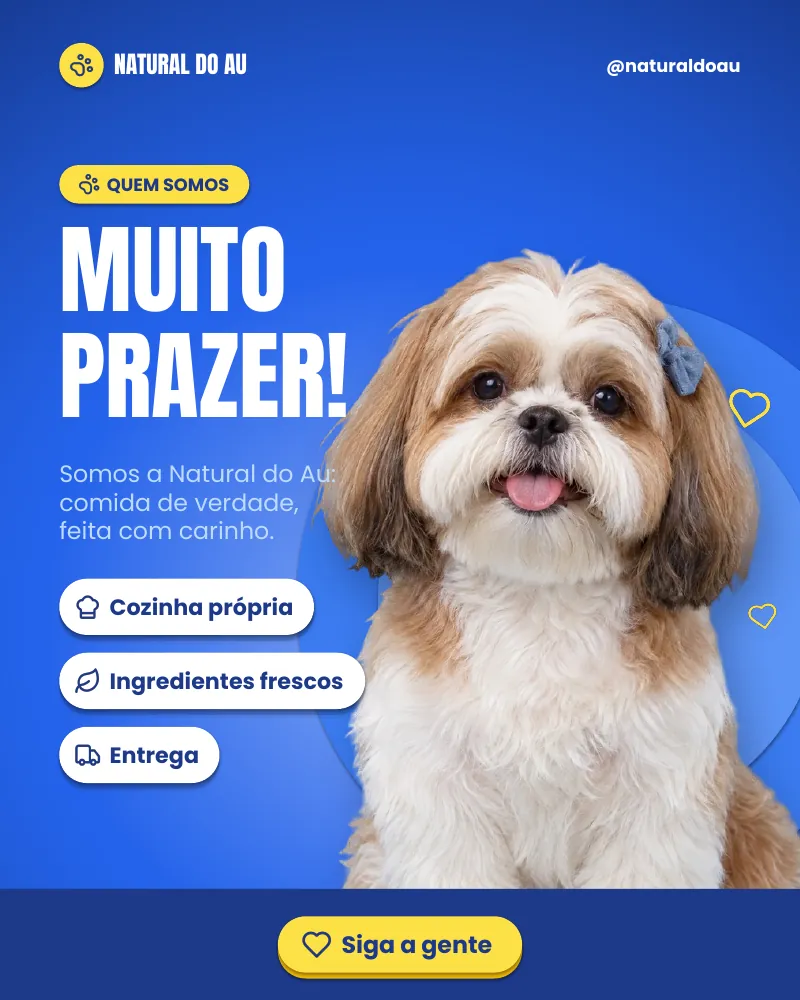 Post “Muito prazer!” do Feed Pronto Comida Natural