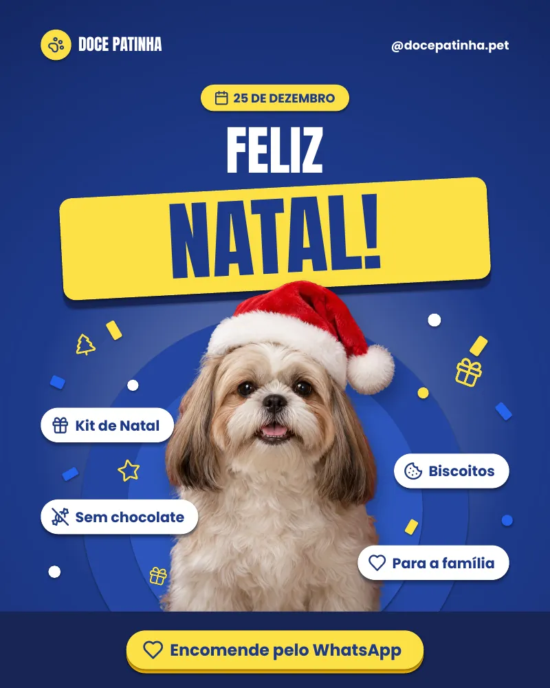 Post “Feliz Natal!” do Feed Pronto Confeitaria Pet