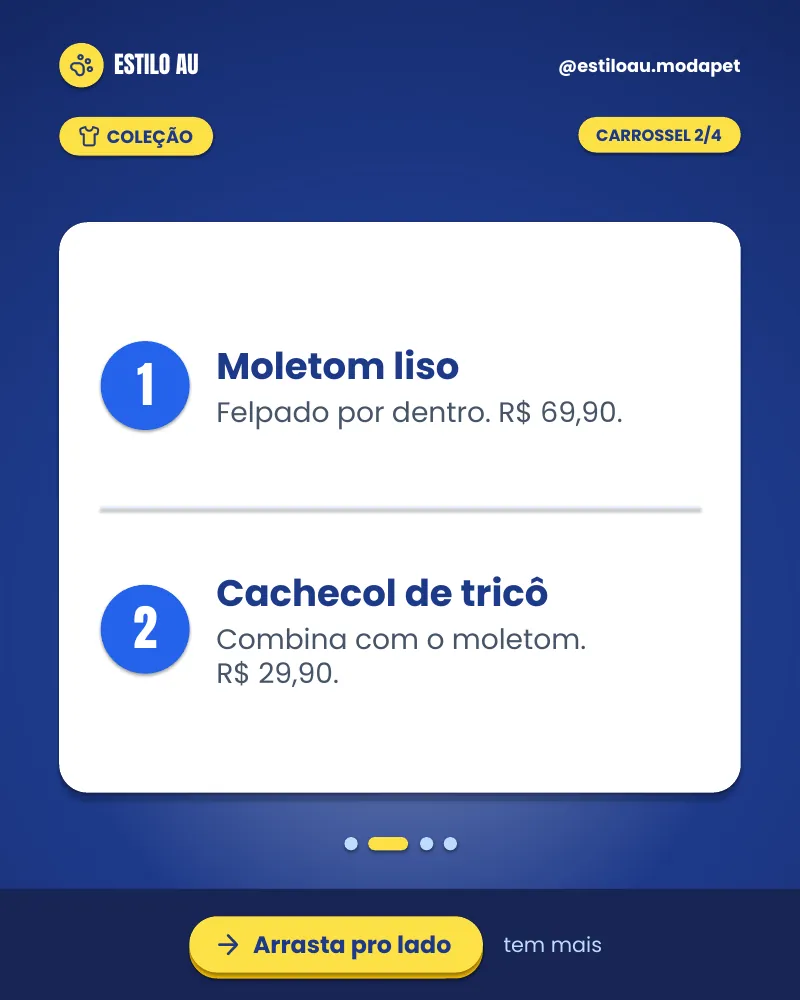 Carrossel “Coleção de inverno chegou!”, página 2 de 4