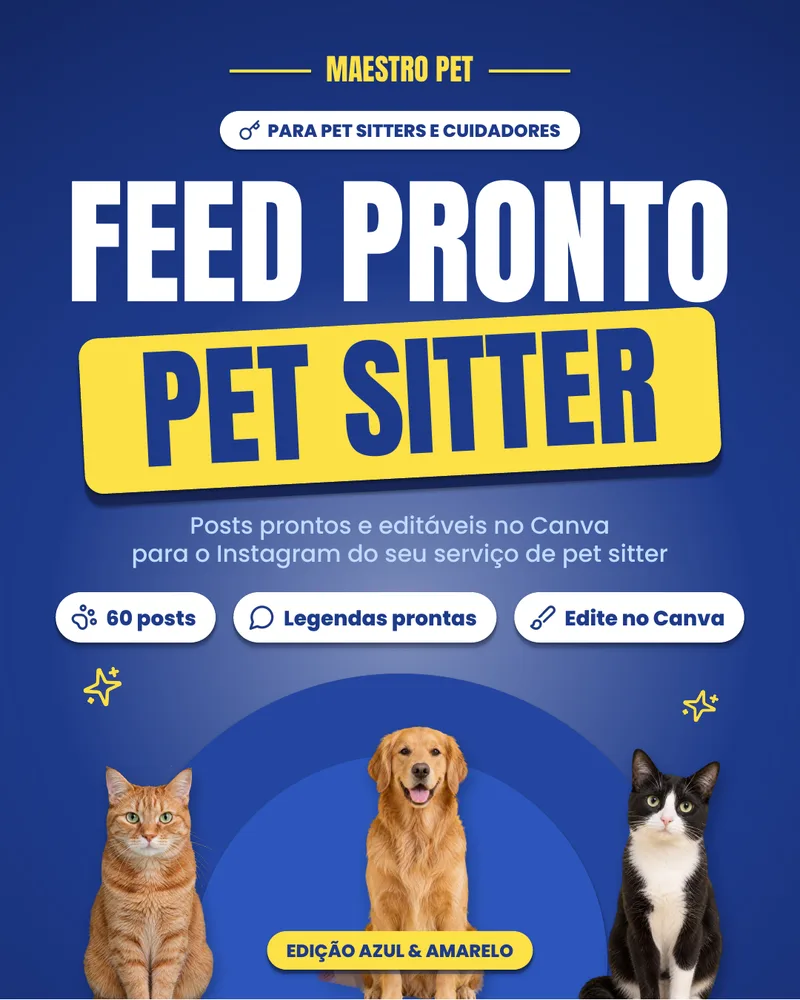 Capa do Feed Pronto Pet Sitter