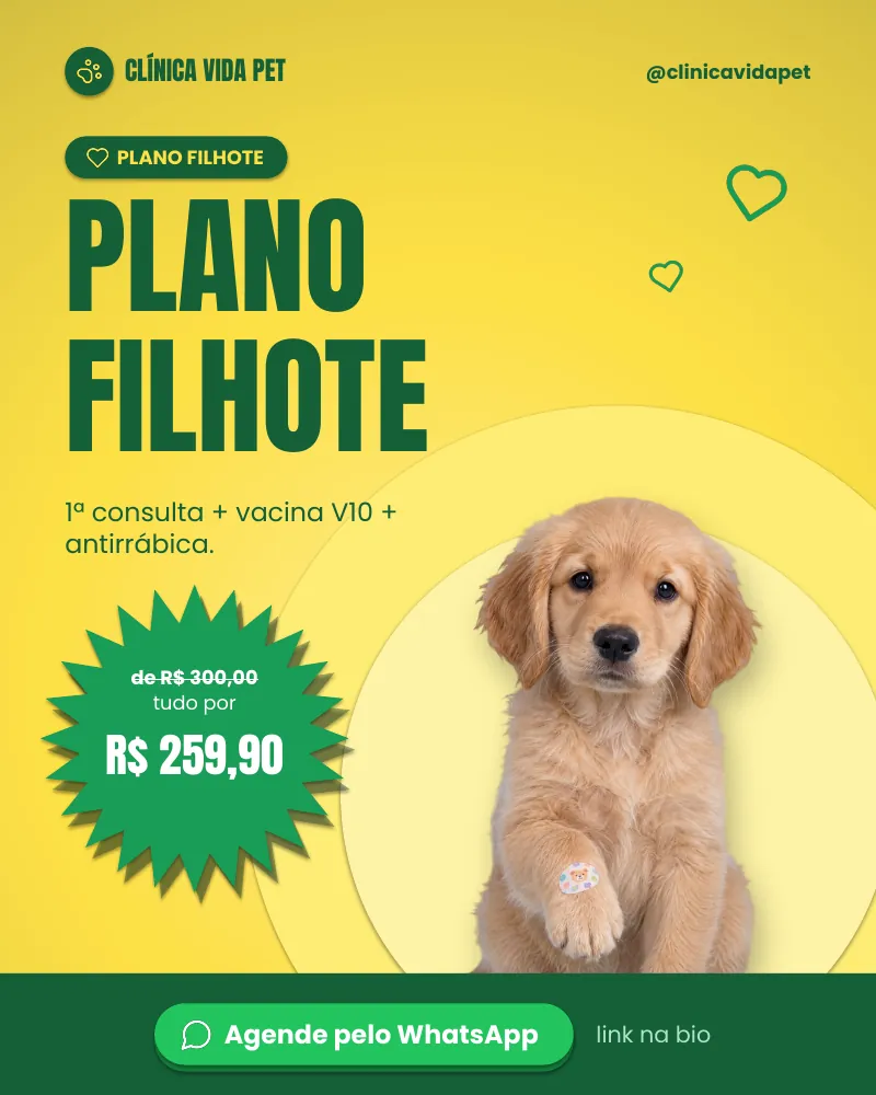 Post “Plano filhote!”, edição verde