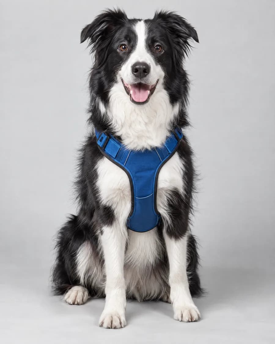 Border collie em estúdio