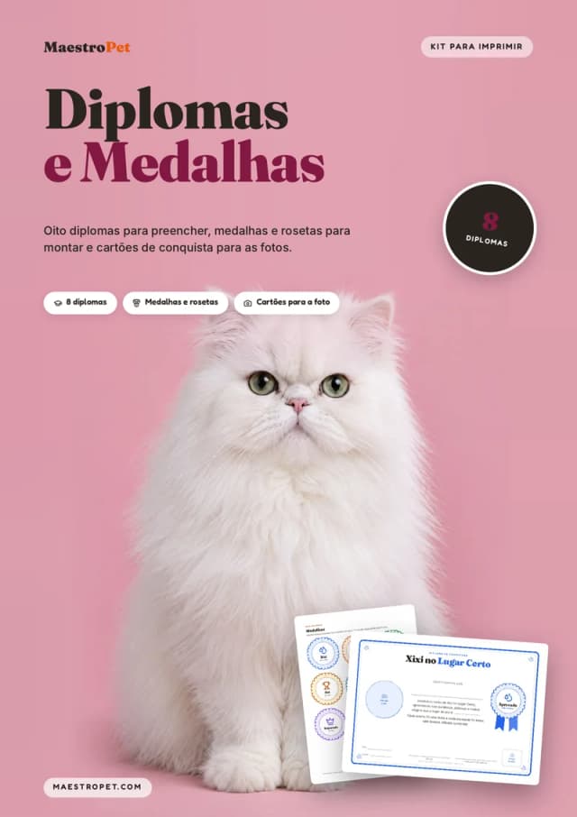 Capa: Diplomas e Medalhas do Pet