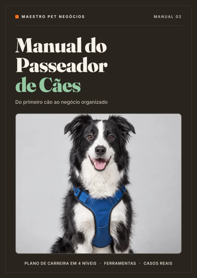 Capa: Manual do Passeador de Cães