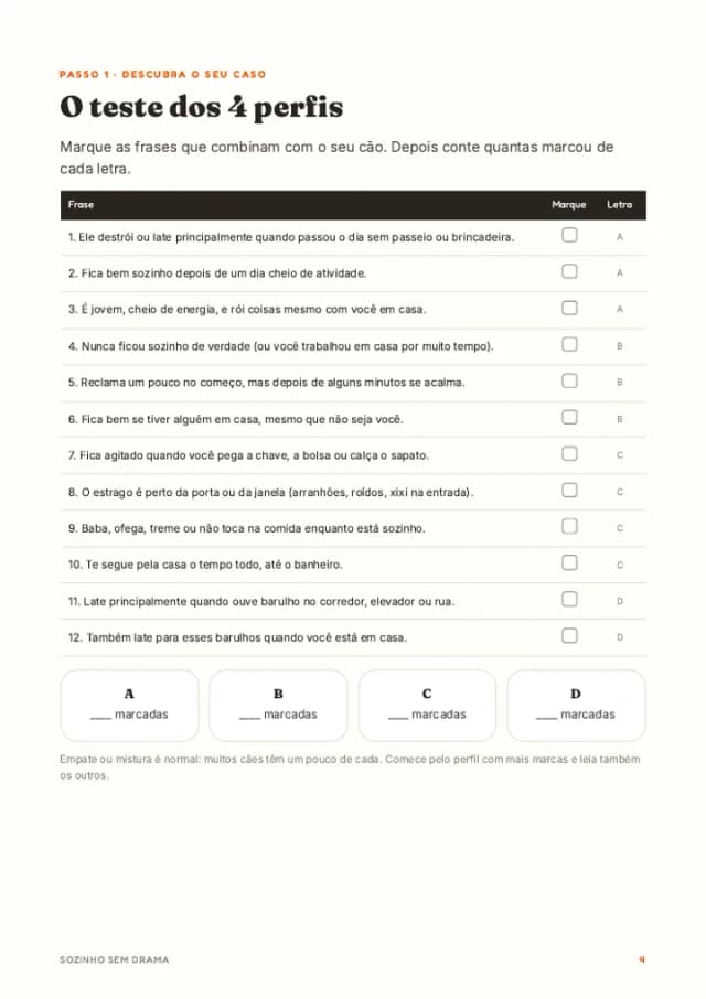 O teste dos 4 perfis