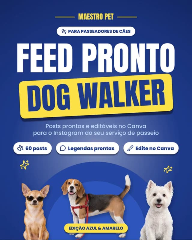 Capa do Feed Pronto Dog Walker