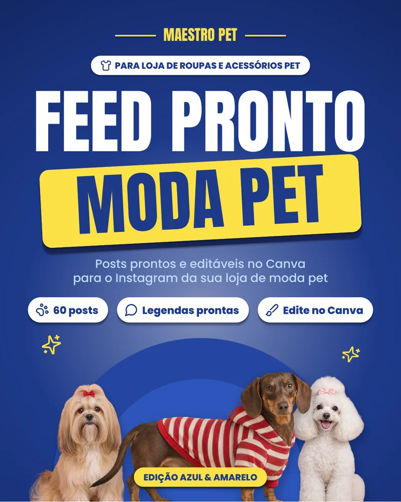 Capa do Feed Pronto Moda Pet