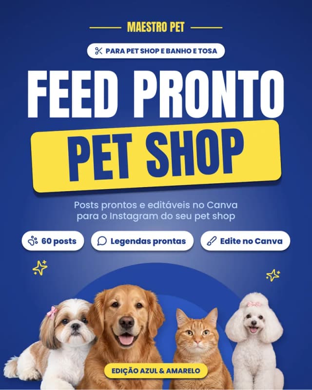 Capa do Feed Pronto Pet Shop