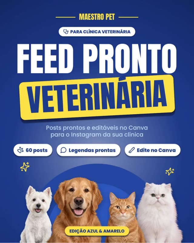 Capa do Feed Pronto Veterinária