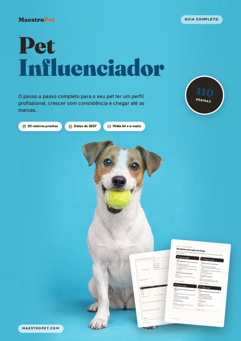 Capa do guia Pet Influenciador