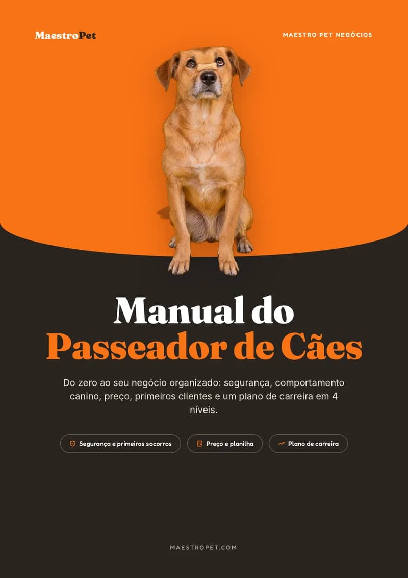 Capa: Manual do Passeador de Cães