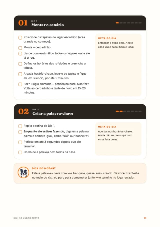 Página do método de 7 dias