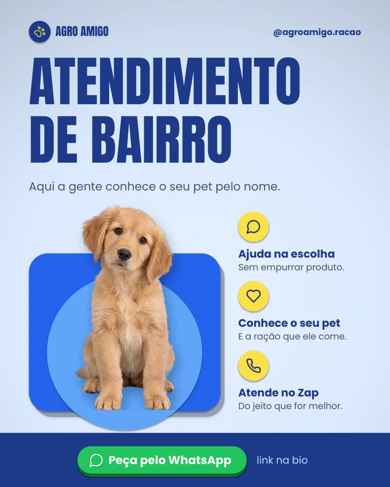 Post “Atendimento de bairro.” do Feed Pronto Agropet