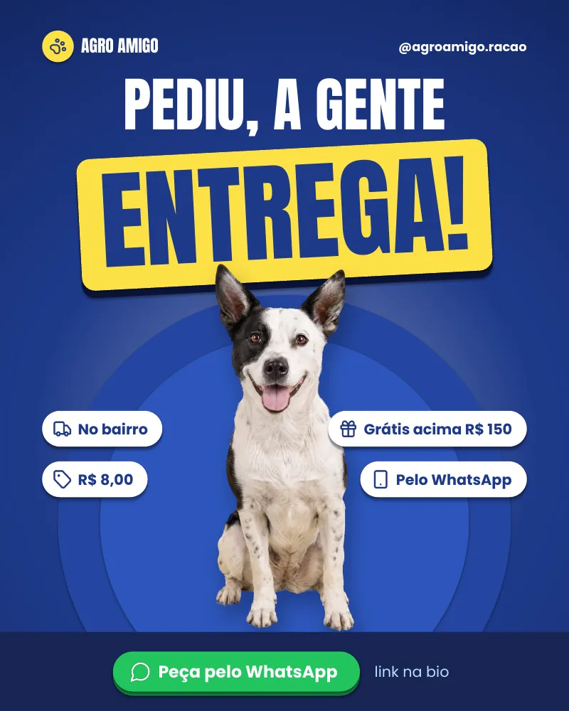 Post “Pediu, a gente entrega!” do Feed Pronto Agropet