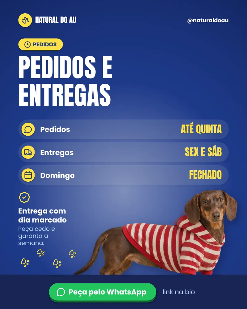 Post “Pedidos e entregas.” do Feed Pronto Comida Natural