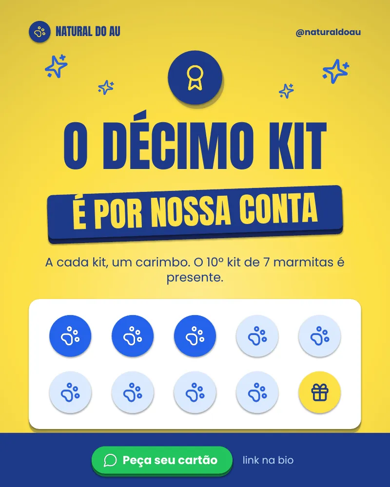 Post “O décimo kit é por nossa conta.” do Feed Pronto Comida Natural