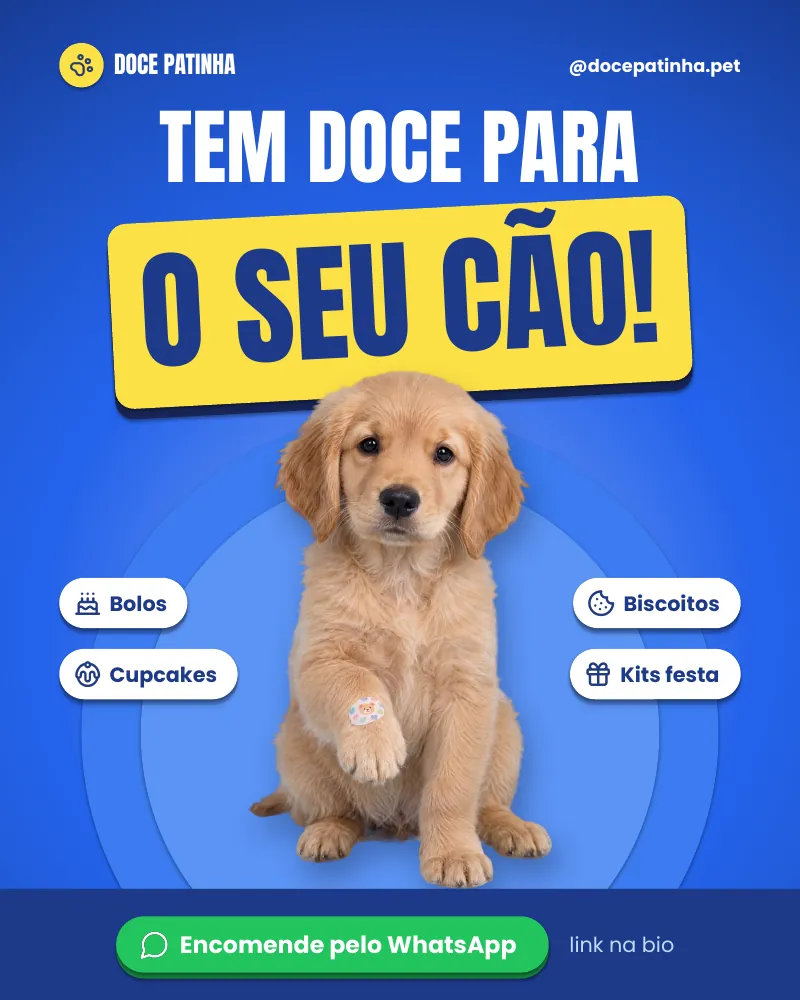 Post “Tem doce para o seu cão!” do Feed Pronto Confeitaria Pet