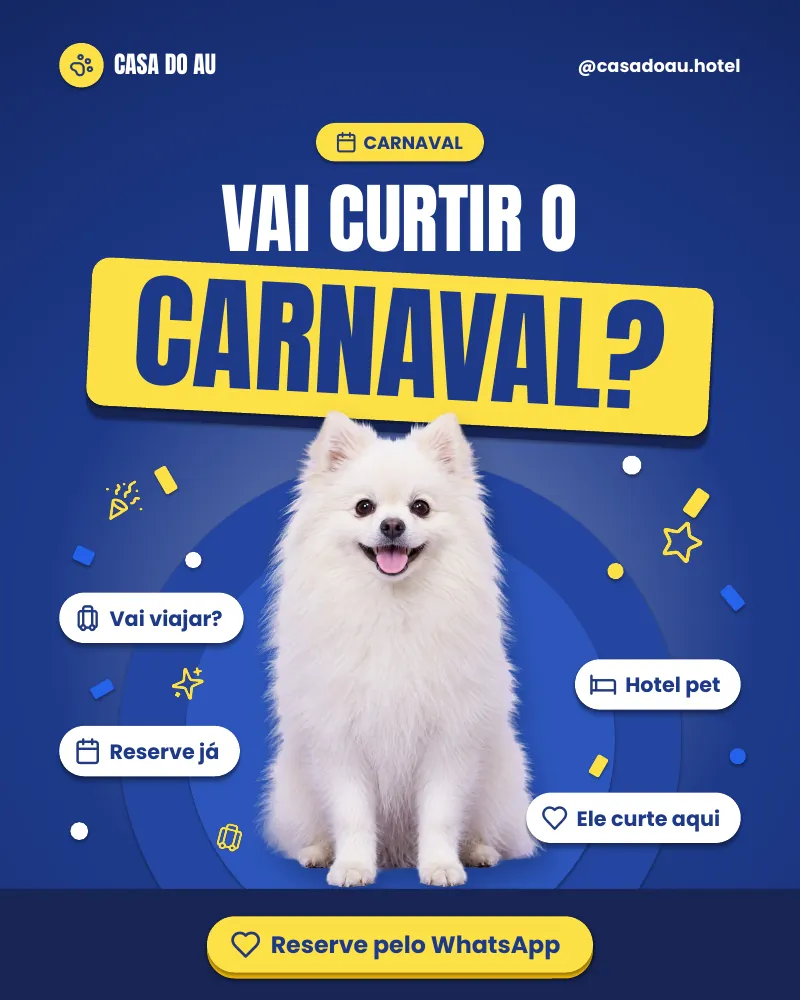 Post “Vai curtir o Carnaval?” do Feed Pronto Hotel e Creche