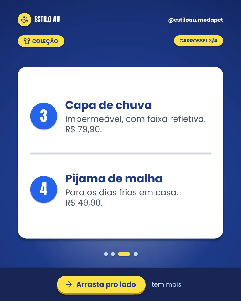 Carrossel “Coleção de inverno chegou!”, página 3 de 4
